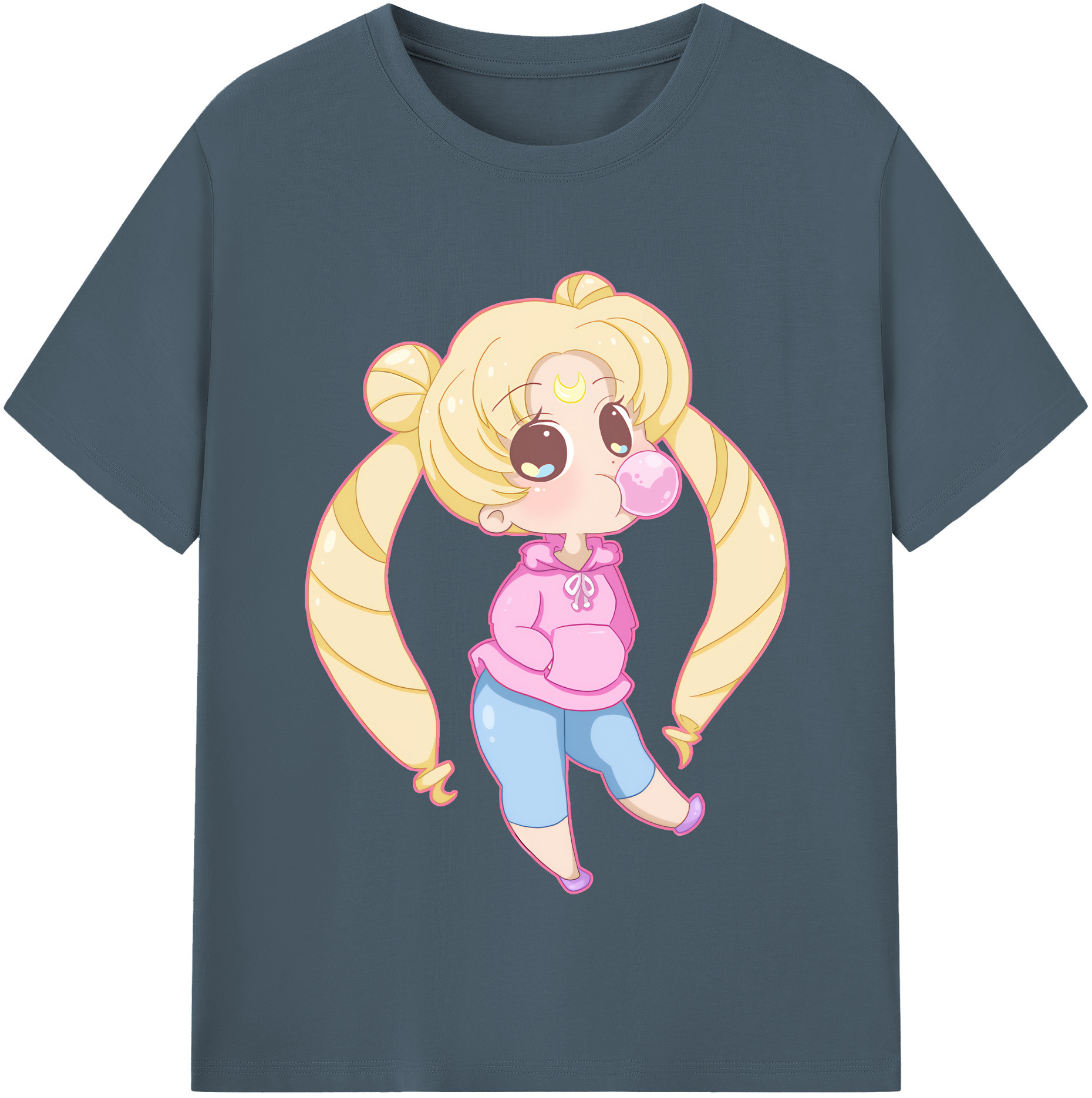 （画像用） 美少女戦士セーラームーン 愛野 美奈子 あいの みなこ Sailor Moon Aino Minako 綿100％半袖Tシャツ（フロントプリント）